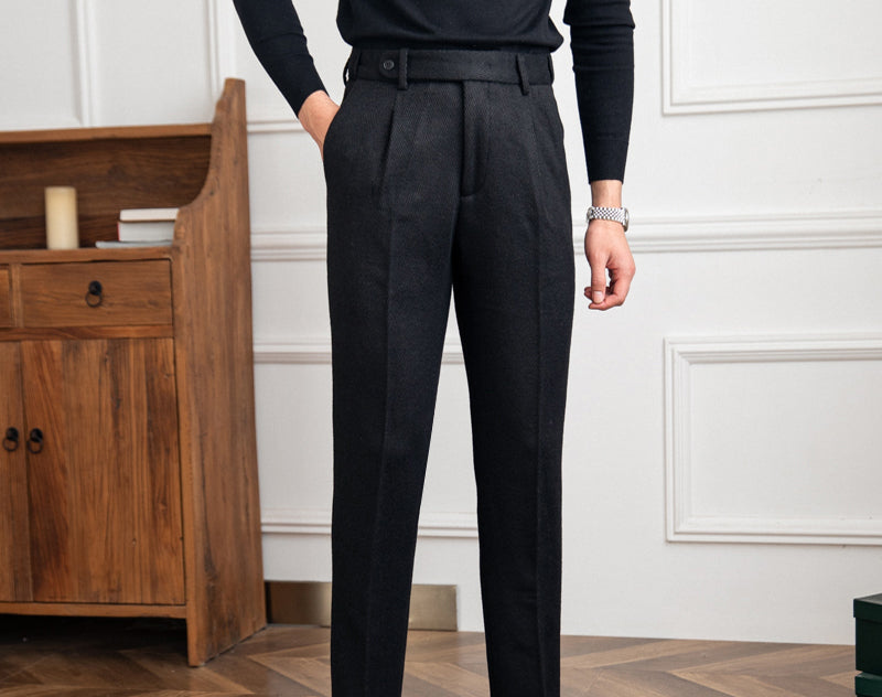 Elegant Pants With Button Closure For Men
