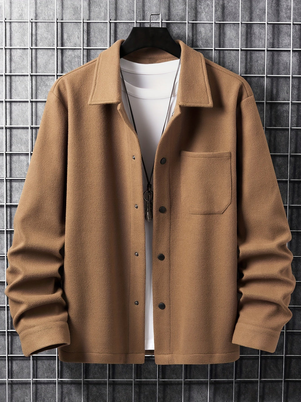 Men 's Button-Up Coat