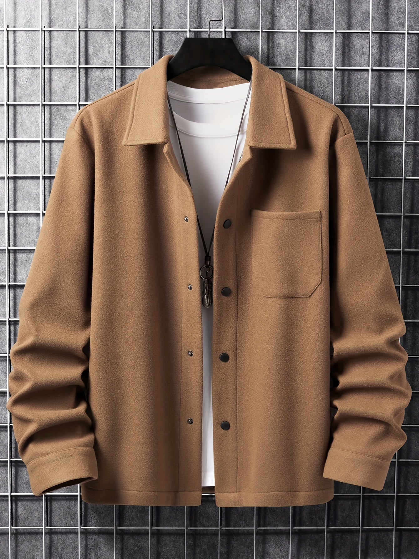 Men 's Button-Up Coat