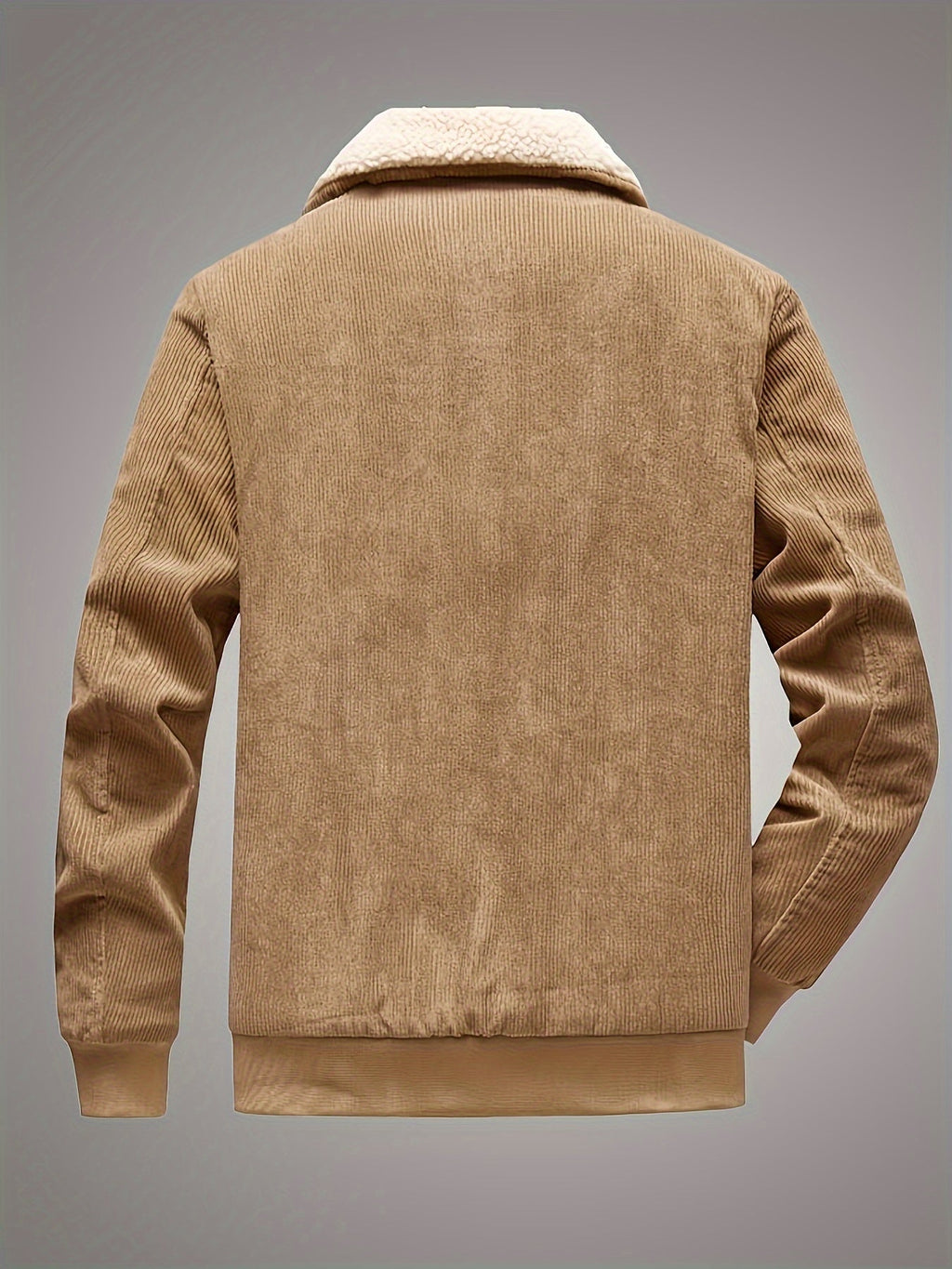 Fleece-Lined Retro Jacket for Men