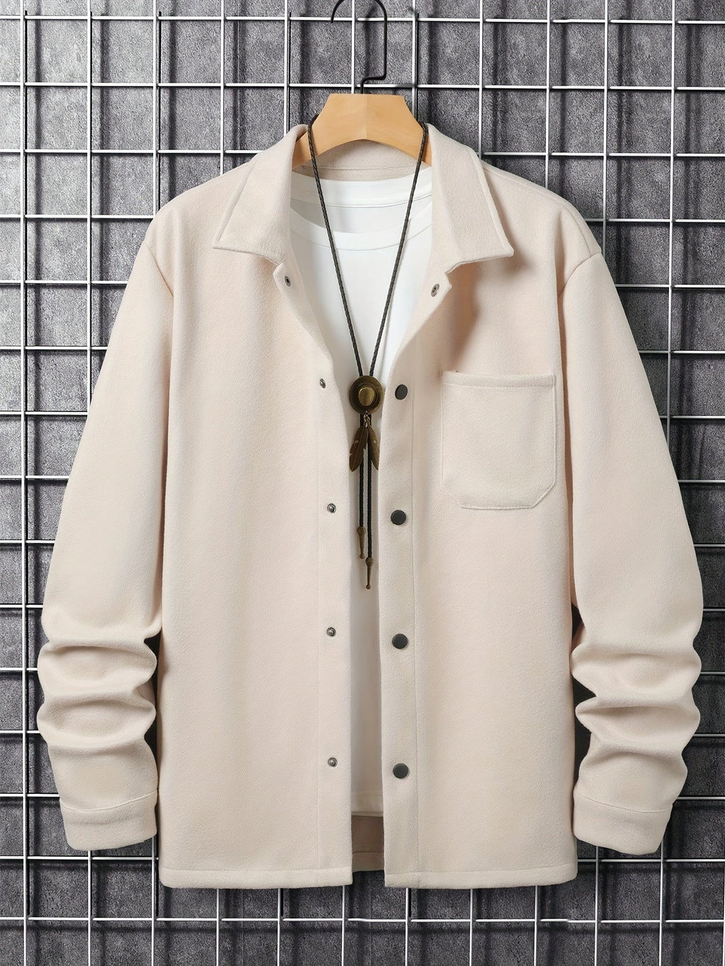 Men 's Button-Up Coat