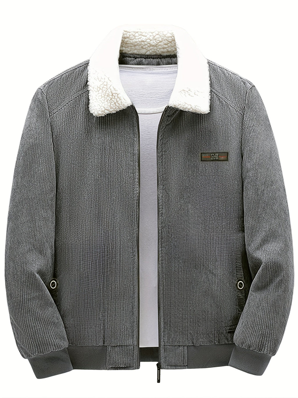 Fleece-Lined Retro Jacket for Men